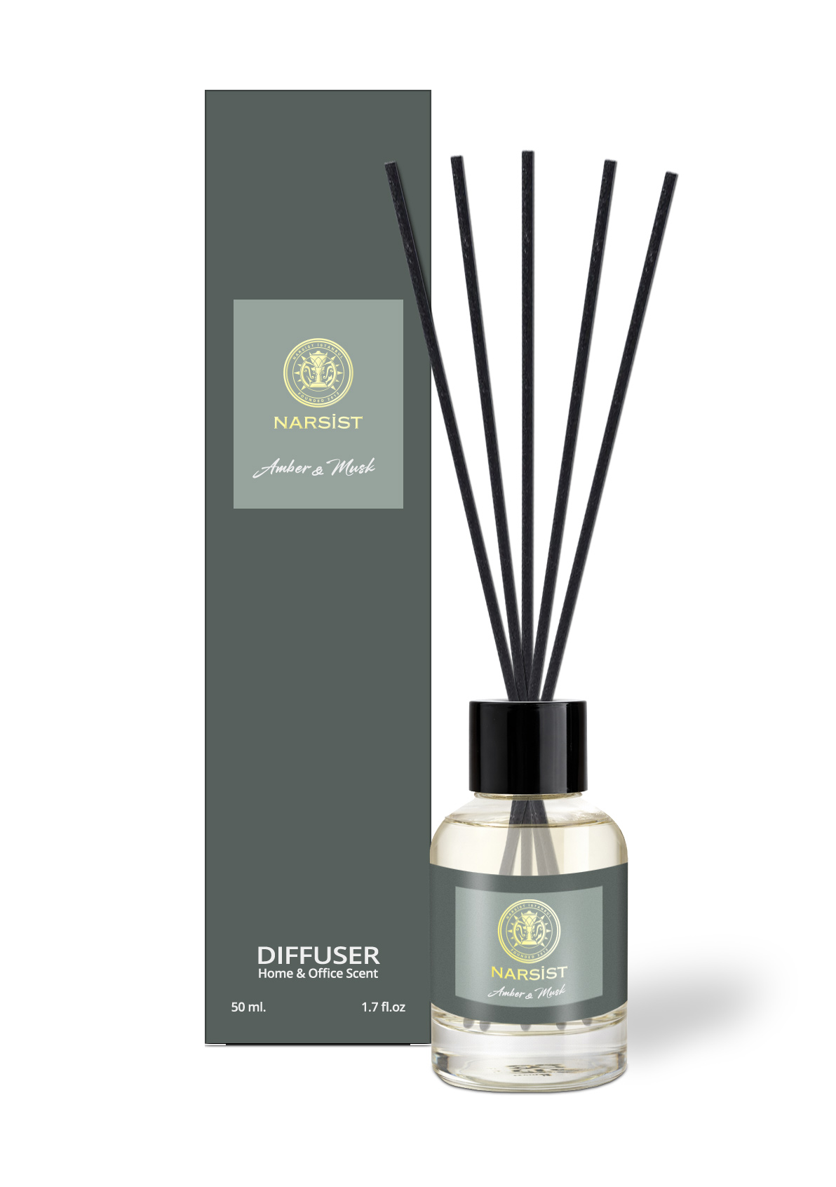 Reed diffuser s Amber&Musk